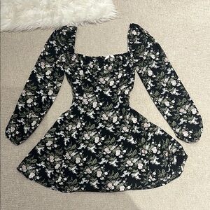 OAK+FORT Floral Long Sleeve Dress